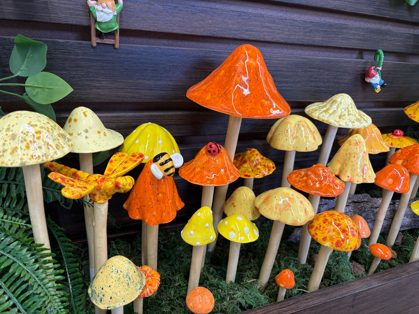 Handmade Ceramic Mushrooms â Choose Size and Color