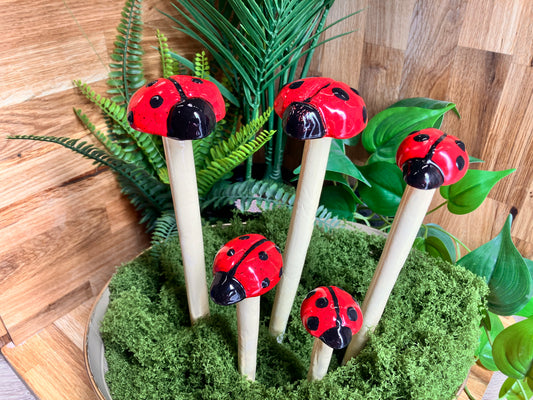 Handmade Ceramic Ladybugs – Choose Size