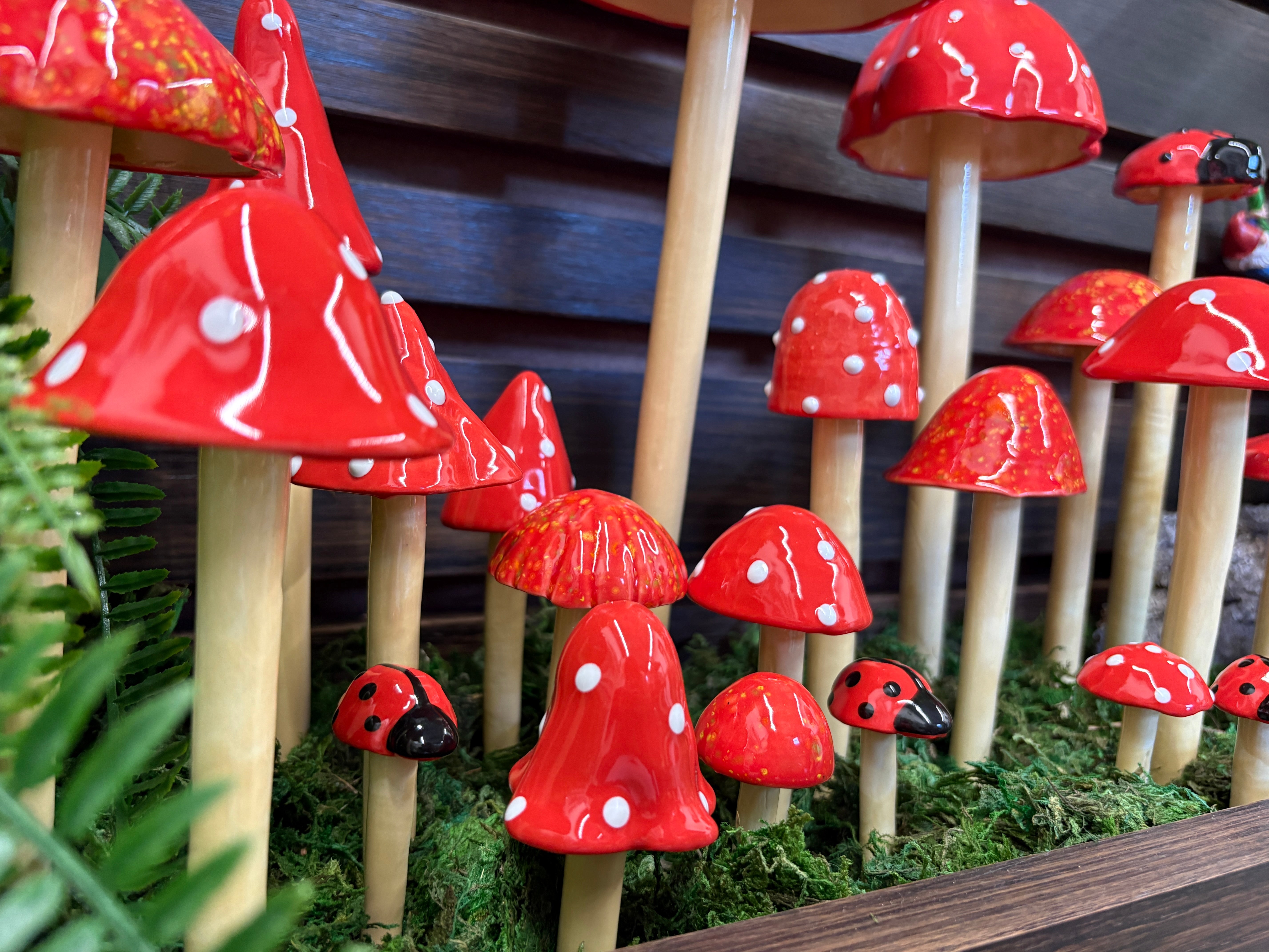 mushroom　0324 Handmade Ceramic Mushrooms – Choose Size and Color – Nancy Toler